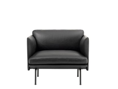 Outline Studio Chair, Cuir noir
