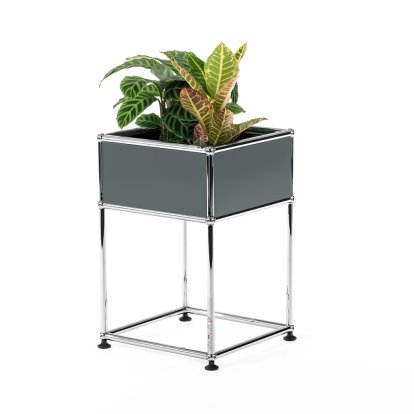 Table d'appoint USM Haller pour plantes Type 2, Gris moyen RAL 7005, 35 cm