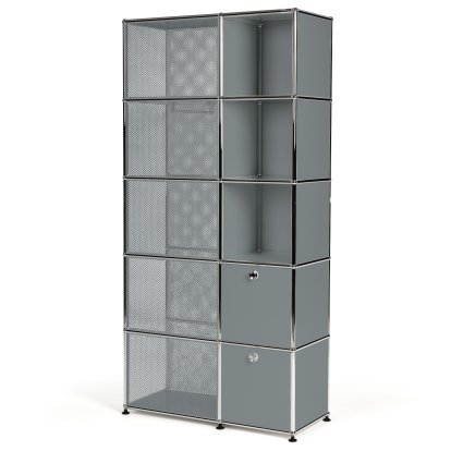 Penderie-vestiaire type 3 USM Haller, Gris moyen RAL 7005
