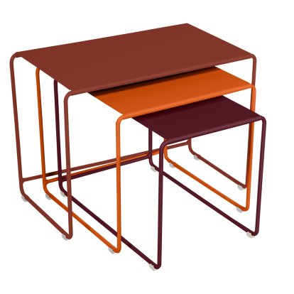 Set de tables Oulala, Ocre rouge / Orange confite / Cerise noire