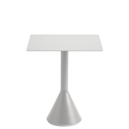 Table Palissade Cone, L 65 x l 65 x H 74, Gris ciel