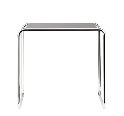 Table d'appoint B 9 Bauhaus originale, B 9c (H 55 x l 59 cm), Hêtre teinté, Noir (TP 29)