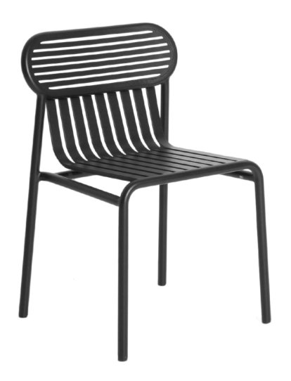 Chaise Week-End, Sans accotoirs, Noir