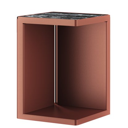 Table d'appoint Ambito, Cuivre, Marbre Portoro argent