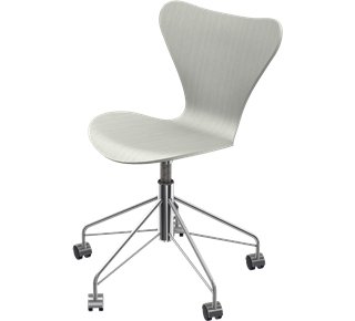 Chaise de bureau pivotante Série 7 3117, Frêne coloré, Nine grey