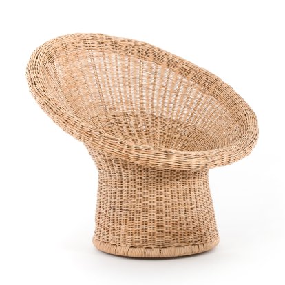 Chaise Rattan E 10, Rotin naturel, Sans Coussin