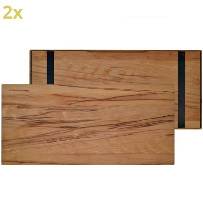 Plateau en bois (set de 2) pour étagères USM Haller, taille L, 75 cm x 35 cm,  Coeur de hêtre