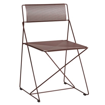 Chaise X-Line Outdoor, Rouge oxyde, Thermolaqué