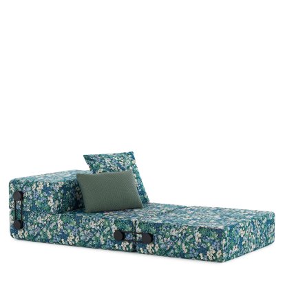 Chauffeuse Trix Outdoor, Vert floral