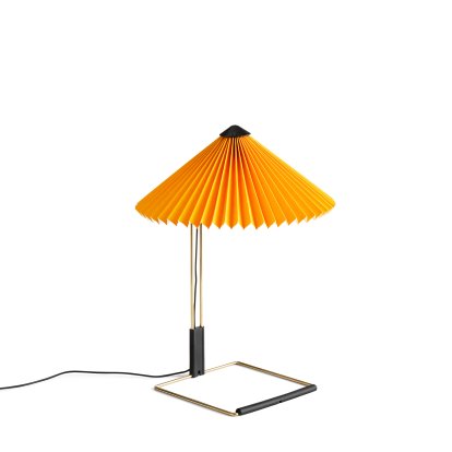 Lampe de table Matin, Ø 300 mm, Yellow, Laiton poli