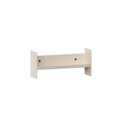 Étagère murale Pli Slim, 30 cm, Blanc crème, Sans crochet